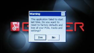 application navigon.exe encountered a serious error and must shut down